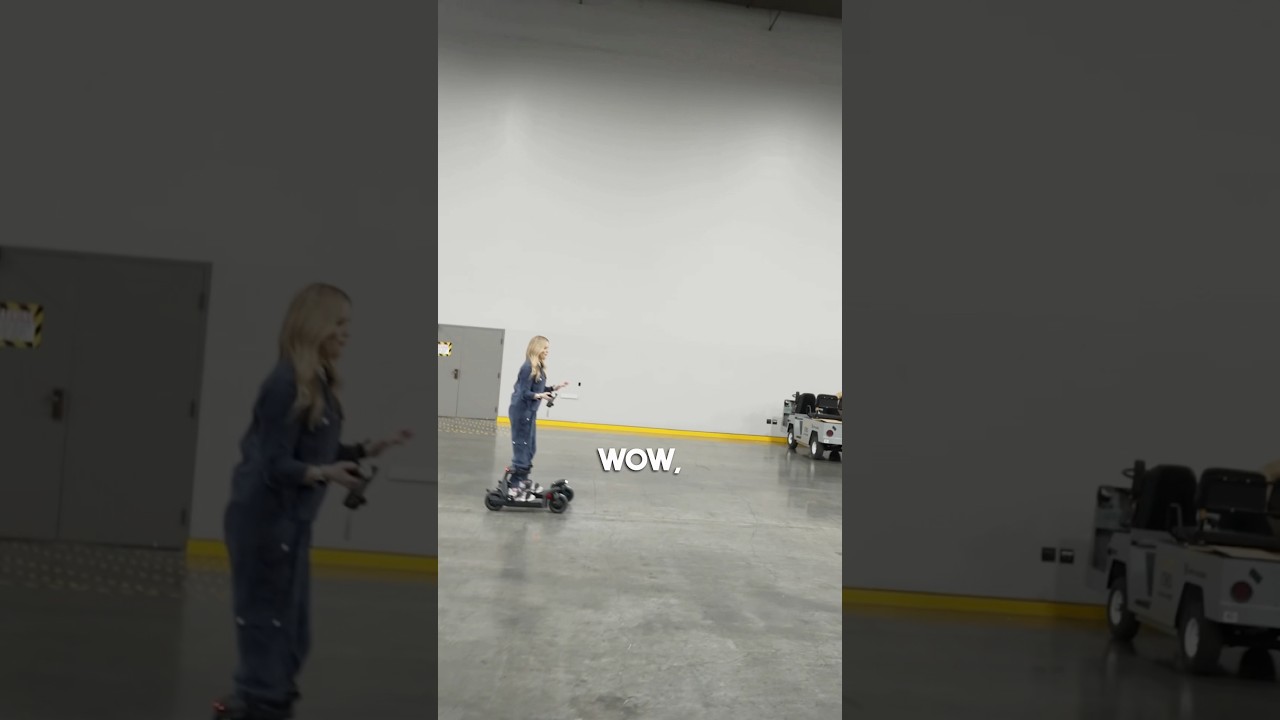 Sking on the CES show floor!