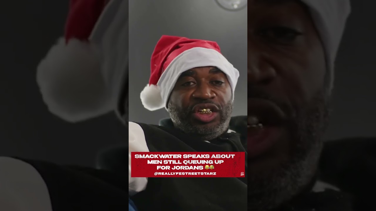 Smackwater speaks about  men still queuing up for Jordans 😂😂