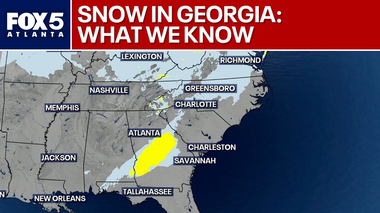 Snow chance in Georgia on Saturday night | FOX 5 News