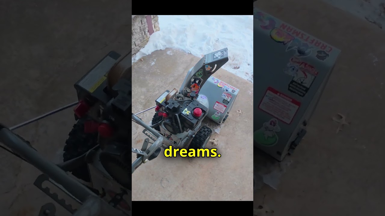 Snow Influencing is for men with narrow lives  #snow #snowblower #fathers