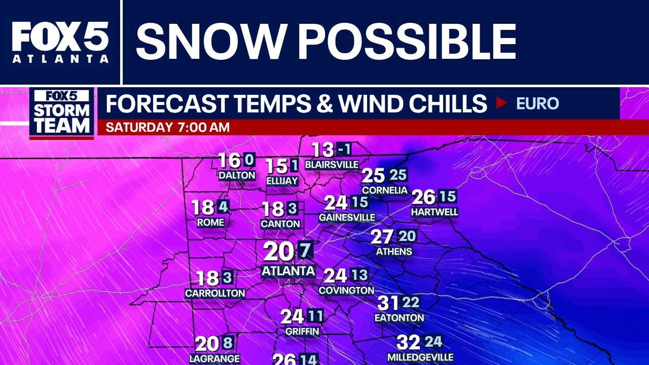 Snow possible in Atlanta, deep freeze | FOX 5 News