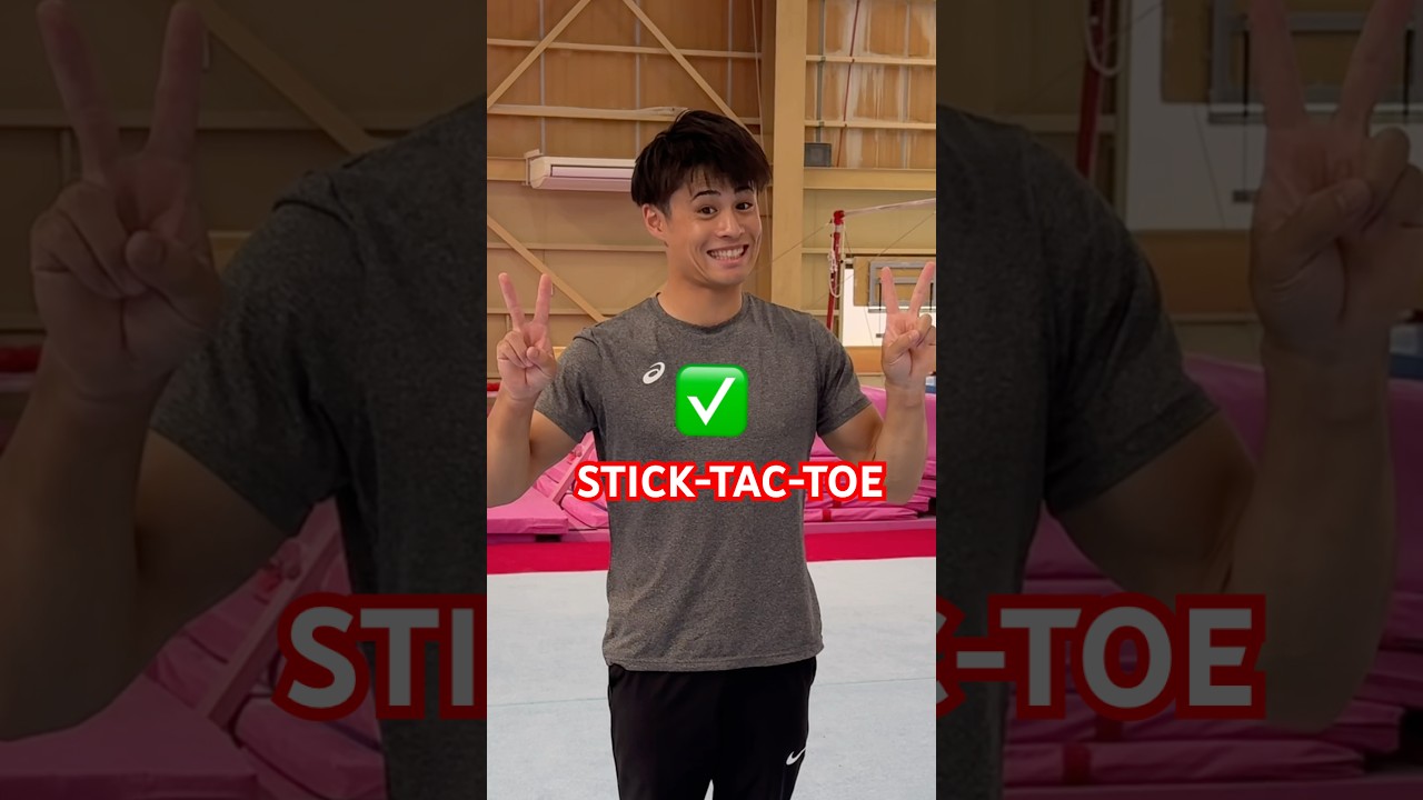 Stick Tac Toe in Japan! 🇯🇵#gymnastics #gymnast #olympics #olympic #sports #japan #japanese