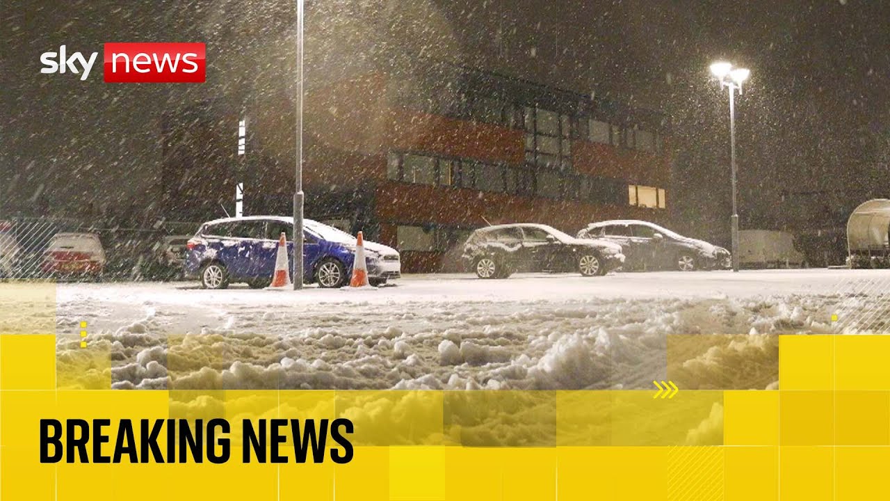 Storm Goretti leaves more than 70,000 homes without power | Sky News coverage