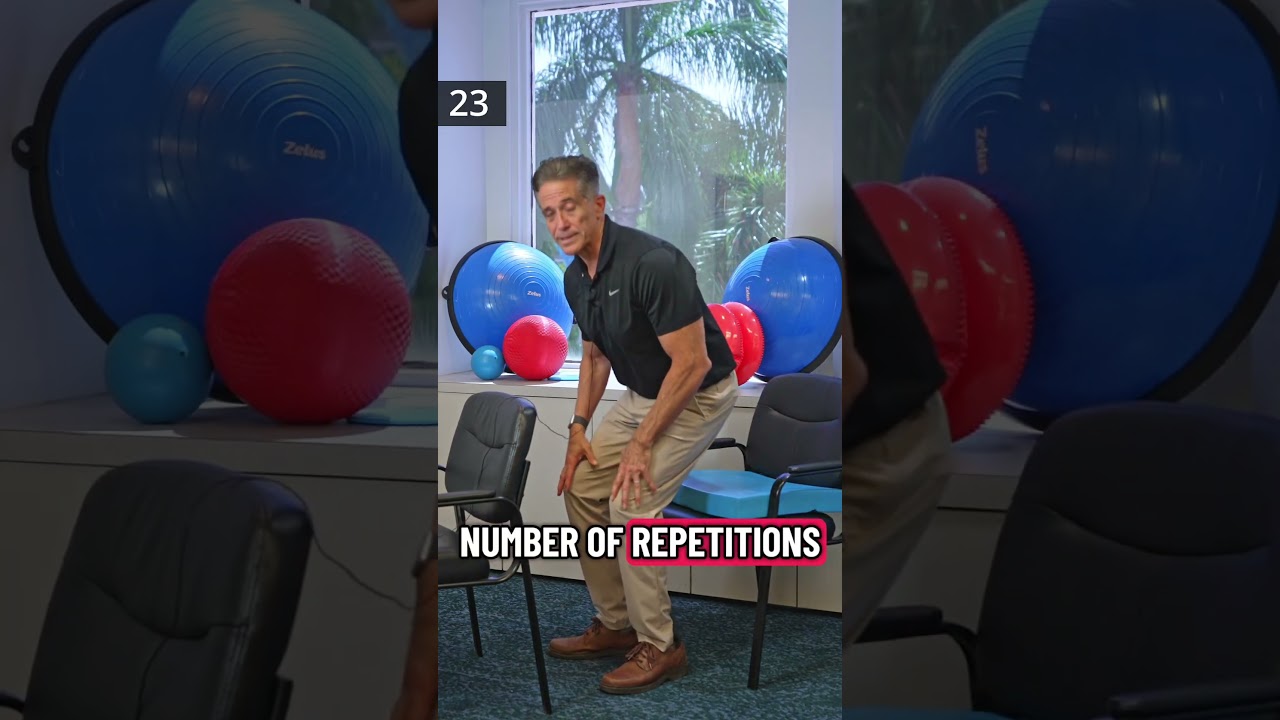 Strength training exercise to improve balance for seniors #seniorfitness #physio #physicaltherapy