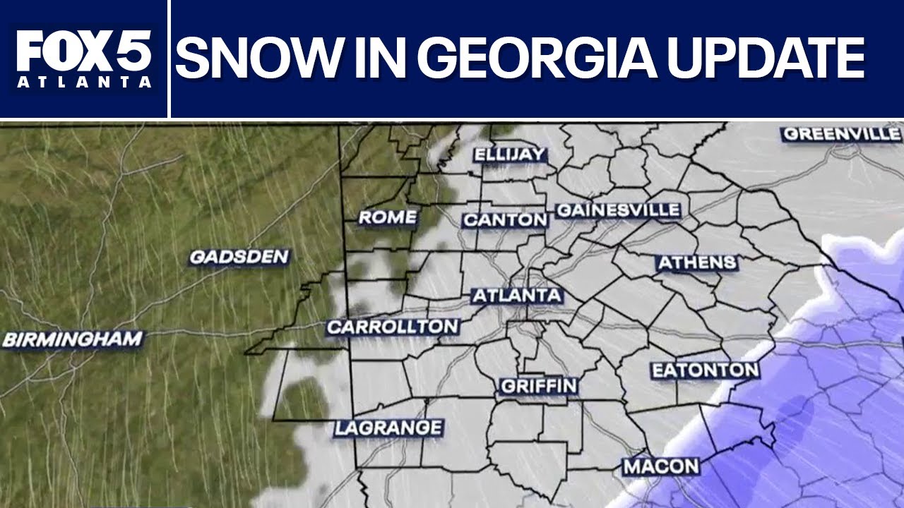 Sunday morning chance of snow in Georgia; winter weather advisory | FOX 5 News