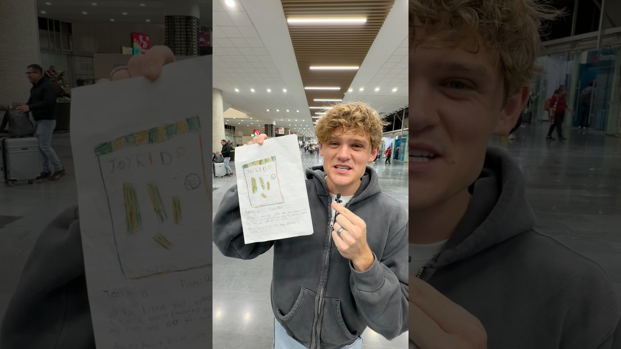 Surprising the kid who wrote me this letter