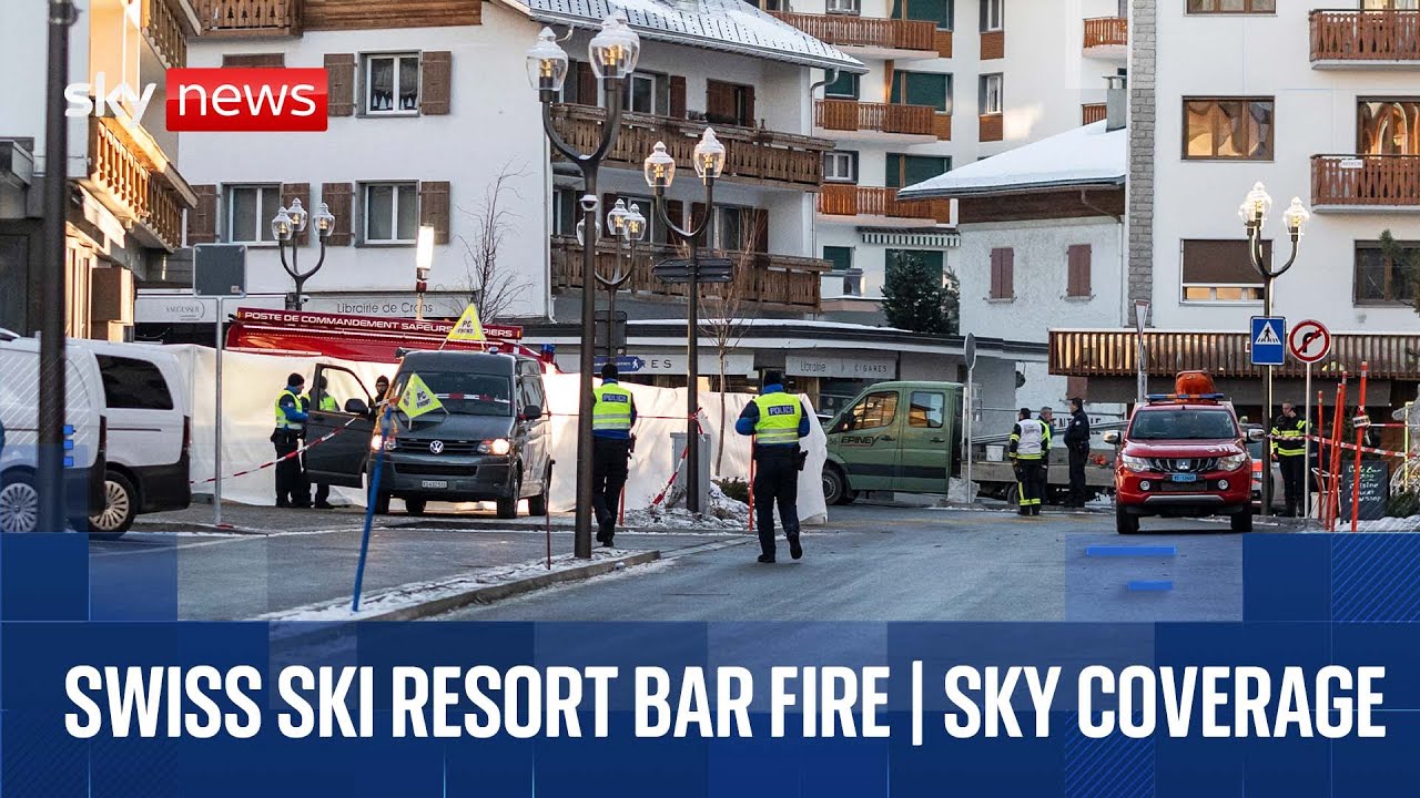 Switzerland fire latest: Fire ‘started from sparkler candles’, official suggests at news conference