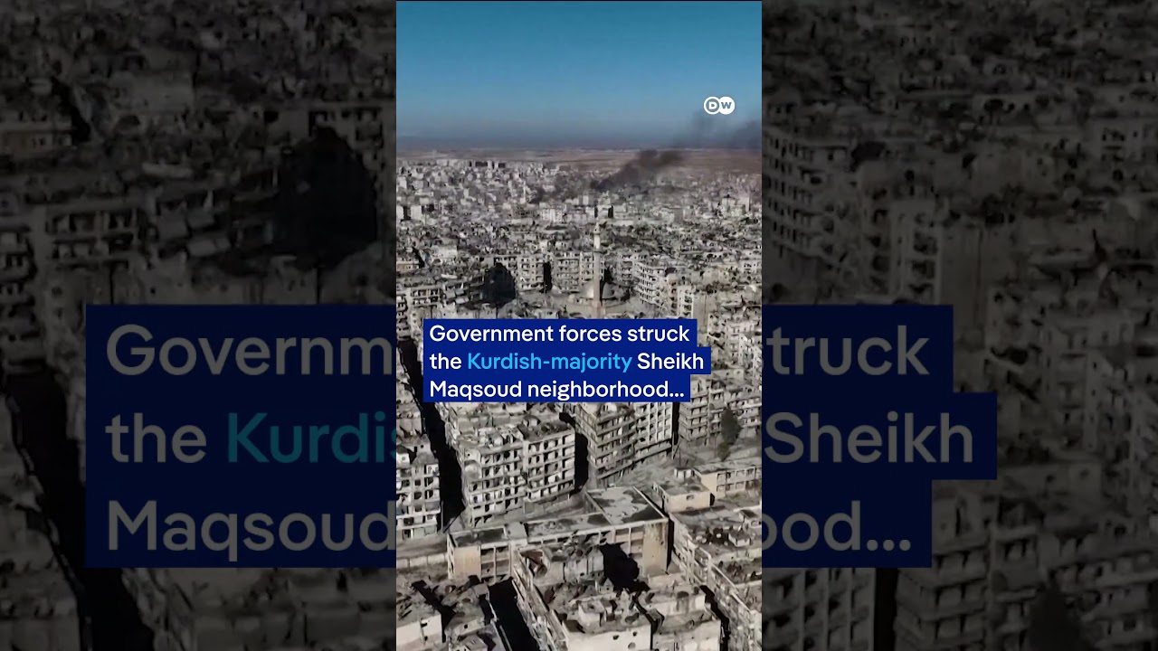 Syrians flee Aleppo amid ongoing clashes between Islamist gov’t forces and Kurdish forces | DW News