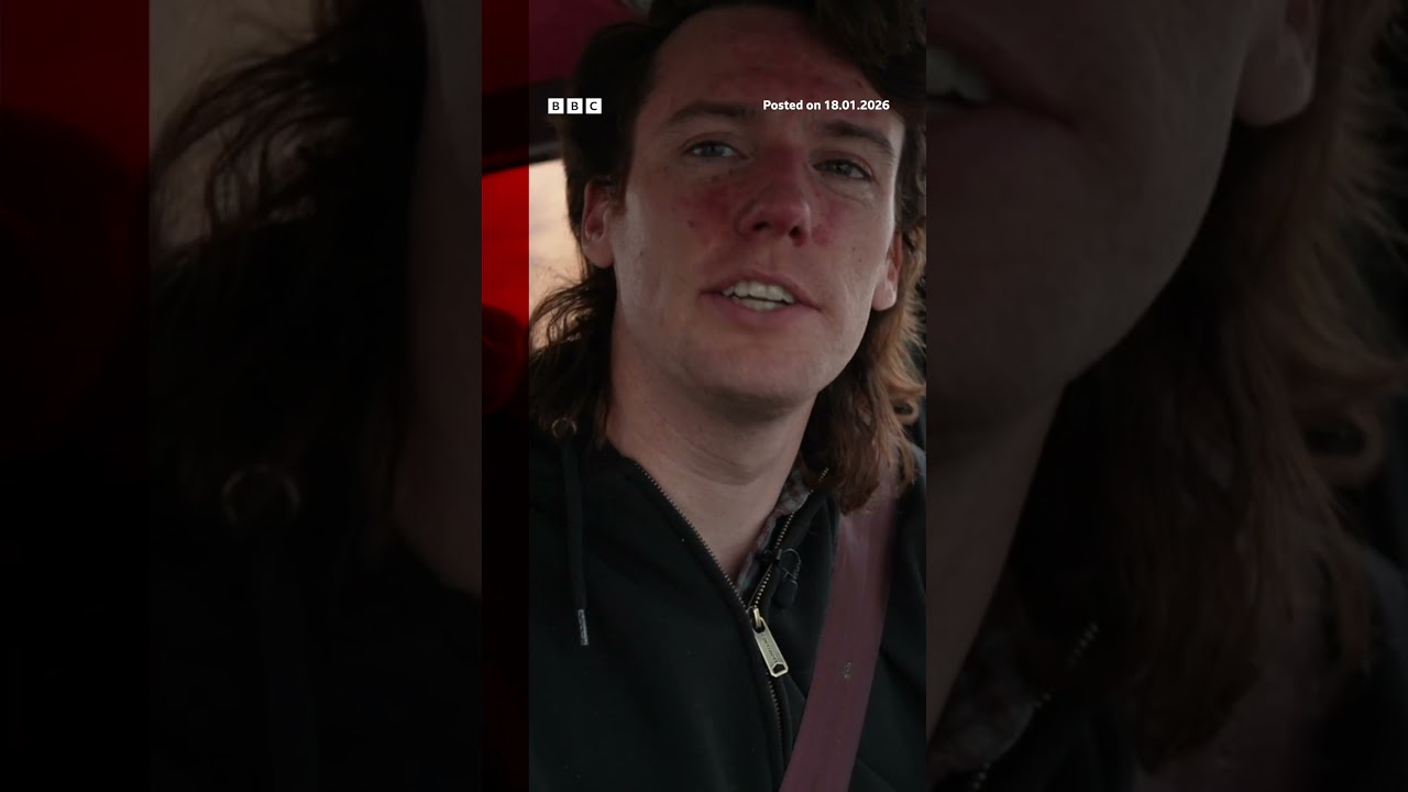 The car was built from two old Chrysler vehicles, one from Canada, the other from the US. #BBCNews