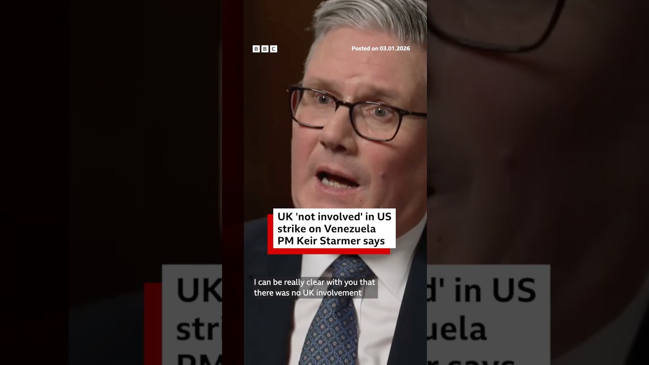 The UK was not involved in US strikes on Venezuela, PM Keir Starmer said. #Venezula #BBCNews