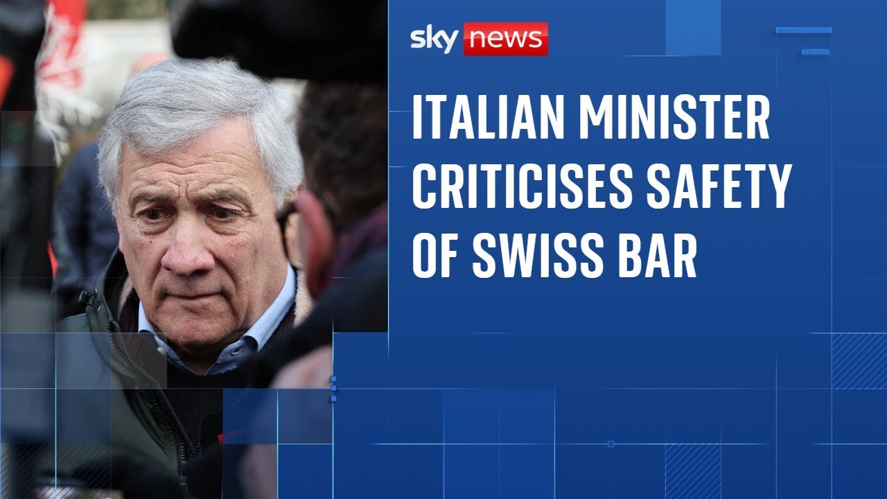‘This safety situation was terrible’: Italian foreign minister visits scene of Swiss bar fire