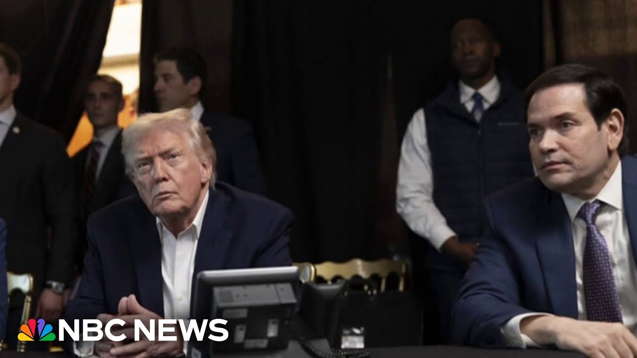 Trump posts photos appearing to show him monitoring Venezuela operation