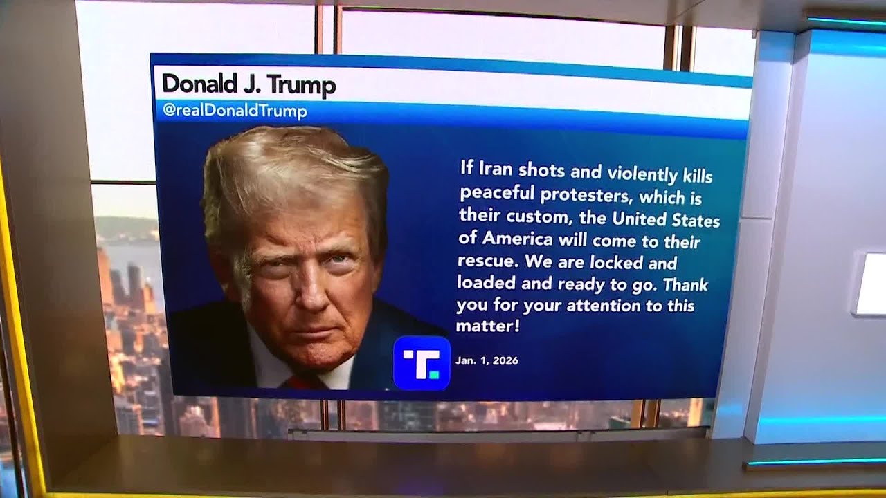 Trump Says US Ready to ‘Rescue’ Iran Protesters if Attacked by Government