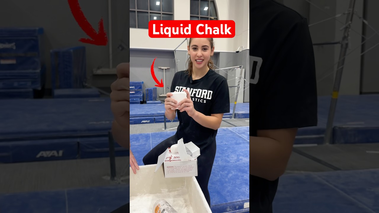 Trying liquid chalk 😂 @Levijungruivivar_06 #gymnastics #gymnast #olympics #sports #olympic
