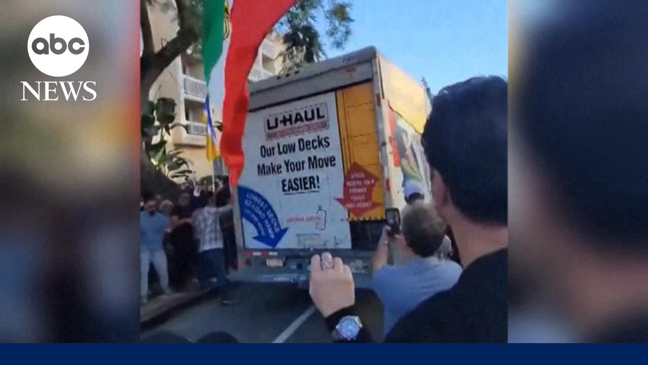 U-Haul drives into crowd at Los Angeles anti-Iranian regime protest