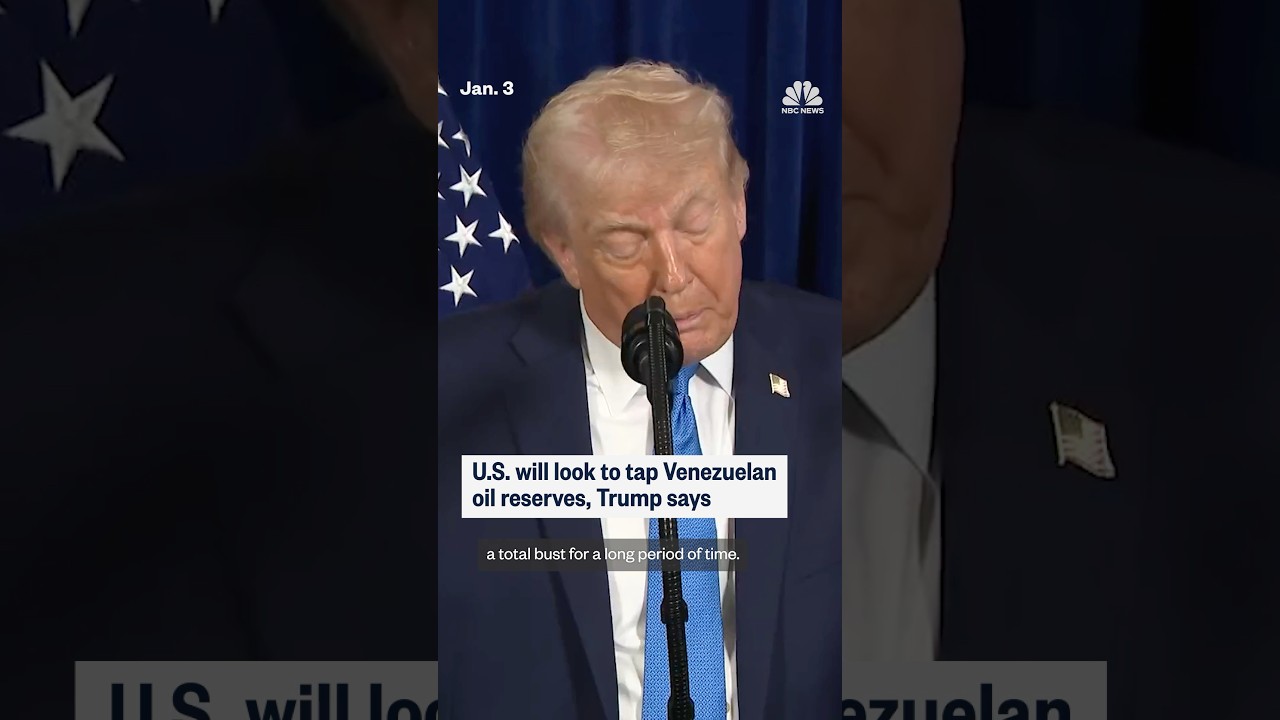 U.S. will look to tap Venezuelan oil reserves, Trump says