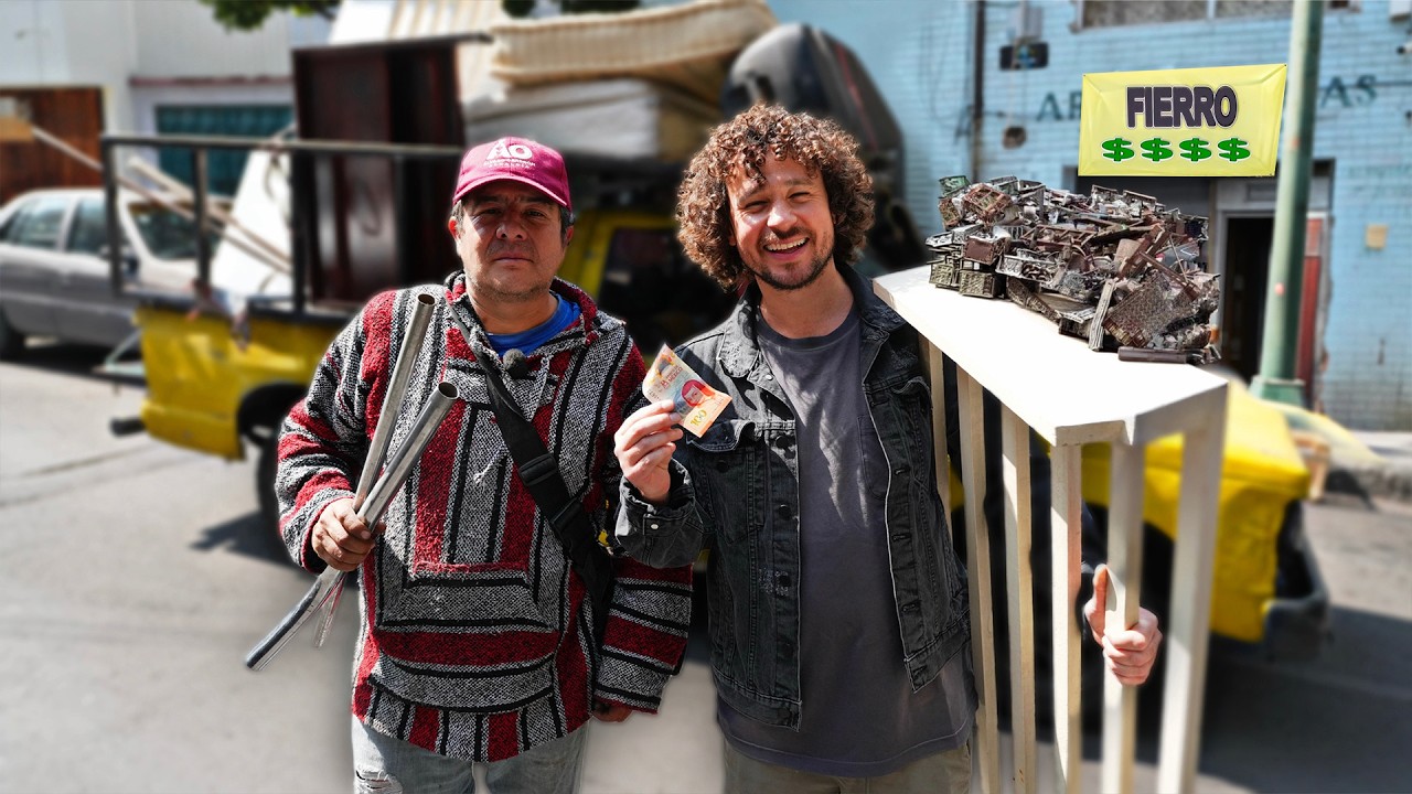 Un día vendiendo FIERRO VIEJO | ¿Cuánto dinero se gana? 🇲🇽