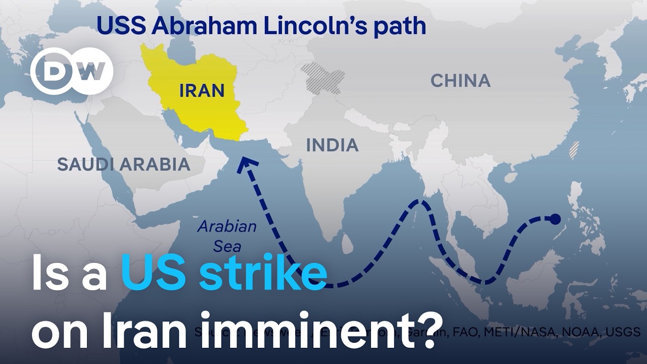 US announces major military exercise as US aircraft carrier arrives in Middle East | DW News