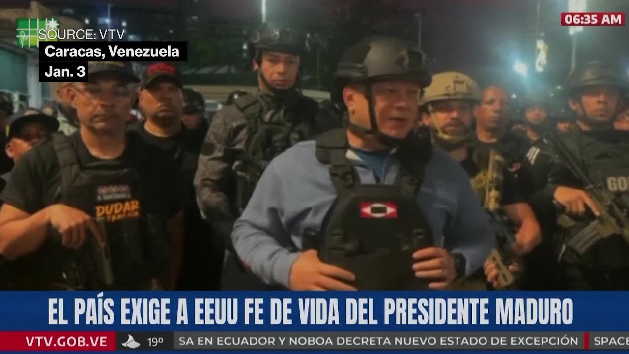 Venezuelan Interior Minister Speaks After Airstrikes