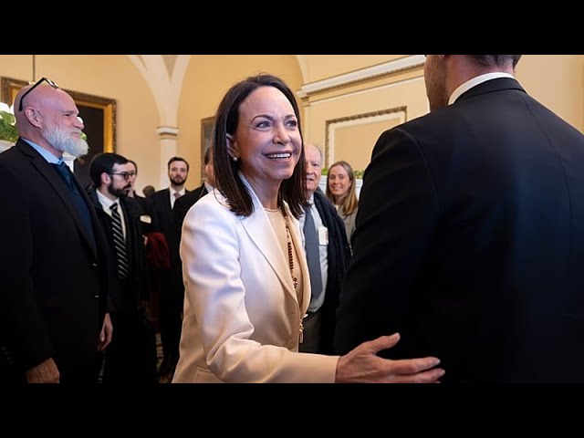 Venezuela’s Machado says she ‘presented’ her Nobel Peace Prize medal to Trump