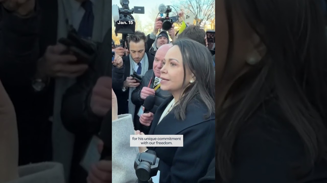 Venezuela’s María Corina Machado gives her Nobel Peace Prize to President Trump