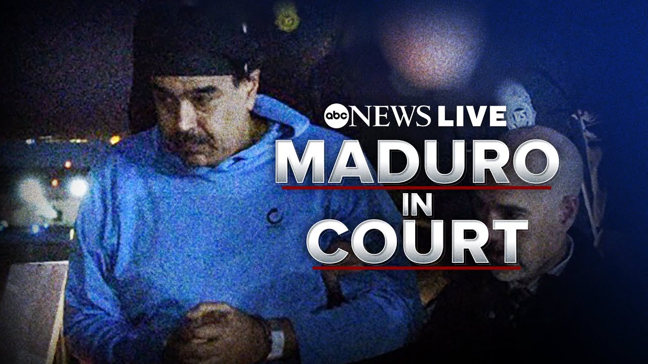 Venezuela’s Nicolas Maduro and wife appear in Manhattan federal court