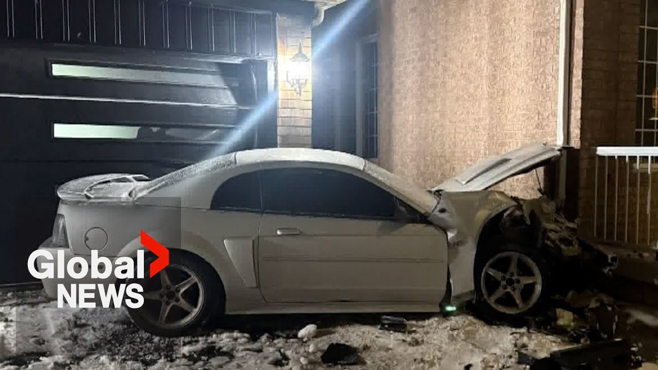 Video captures alleged drunk driver smashing into Brampton home
