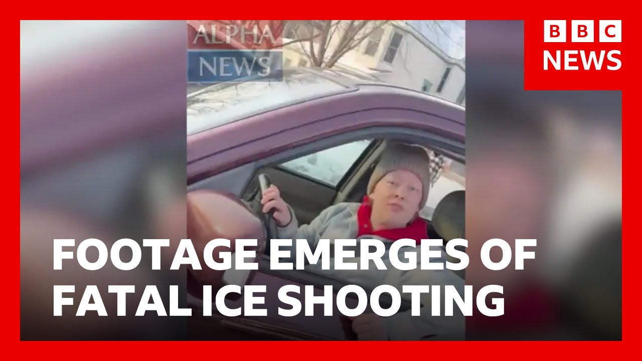 Video filmed by ICE agent who shot Minneapolis woman emerges | BBC News