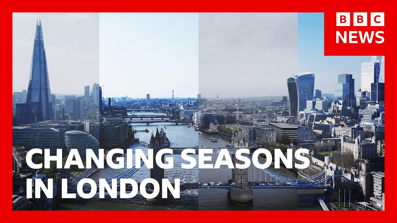Watch drone footage of London through the changing seasons | BBC News