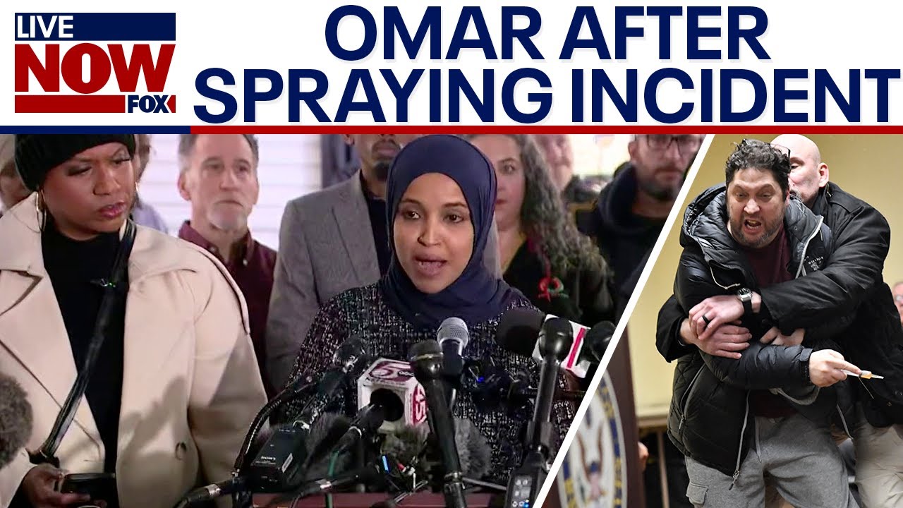 WATCH: Ilhan Omar speaks after town hall attack, FBI investigating spraying incident