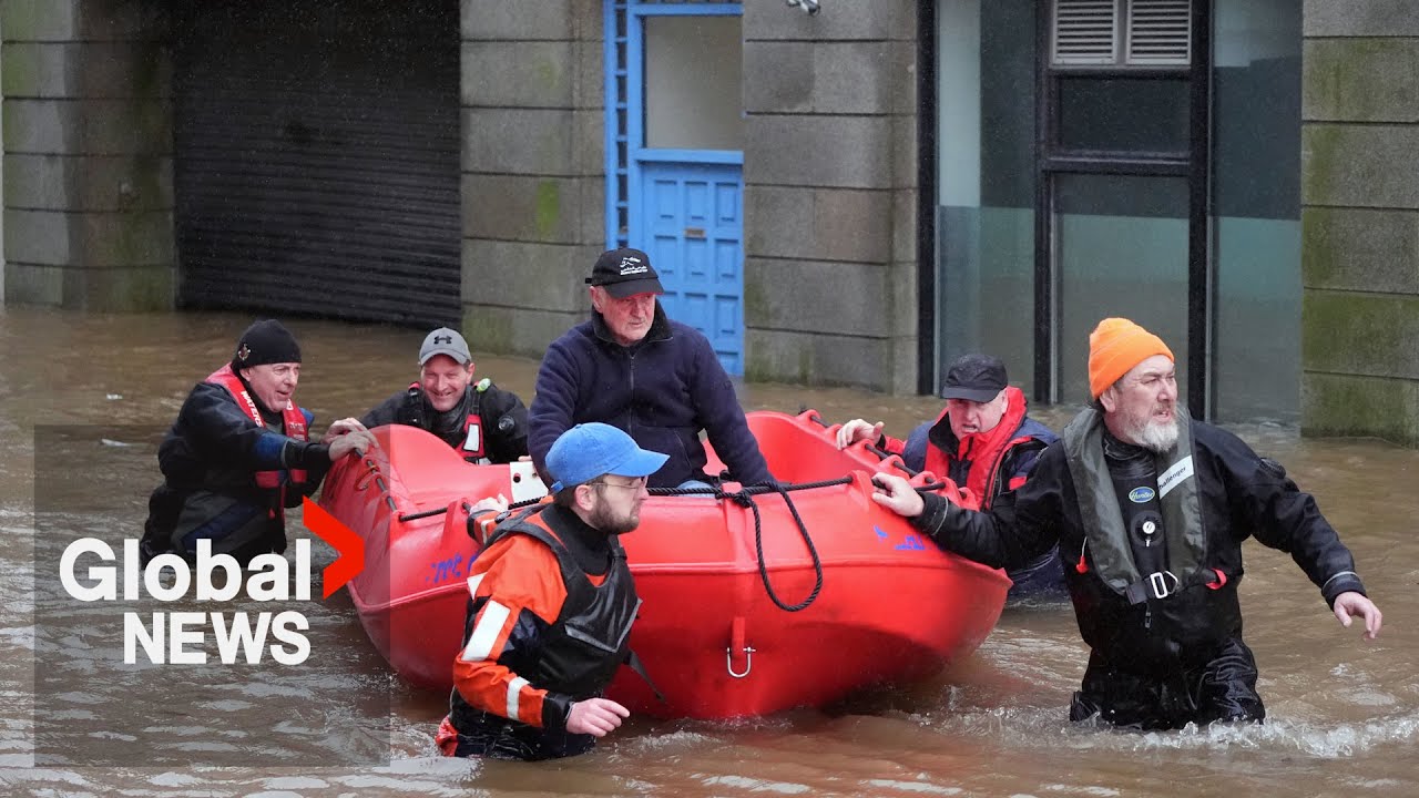 “We’re devastated”: Storm Chandra fills Ireland streets with floodwater