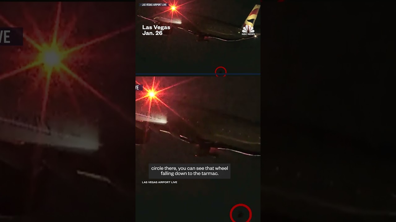 Wheel falls off of a British Airways plane during takeoff in Las Vegas