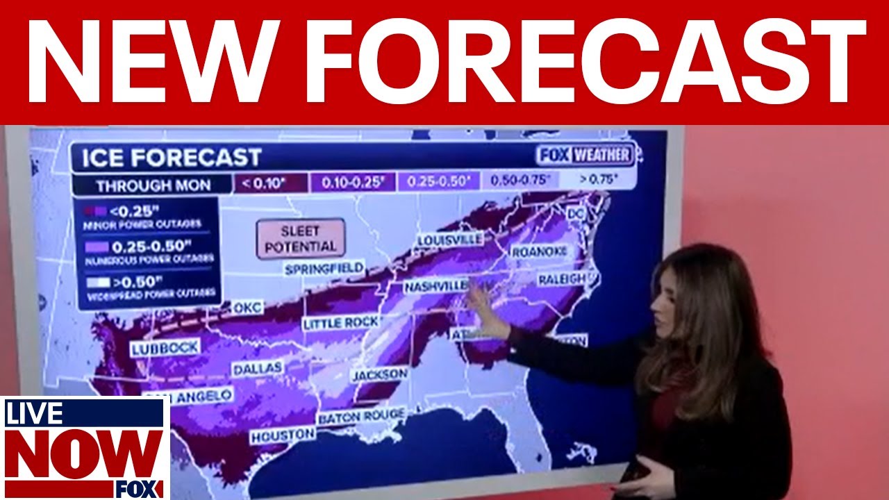 Winter weather: ice storm warning