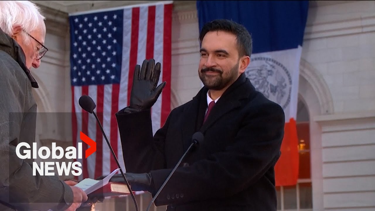 Zohran Mamdani sworn in as New York City mayor in historic New Year’s Day ceremony