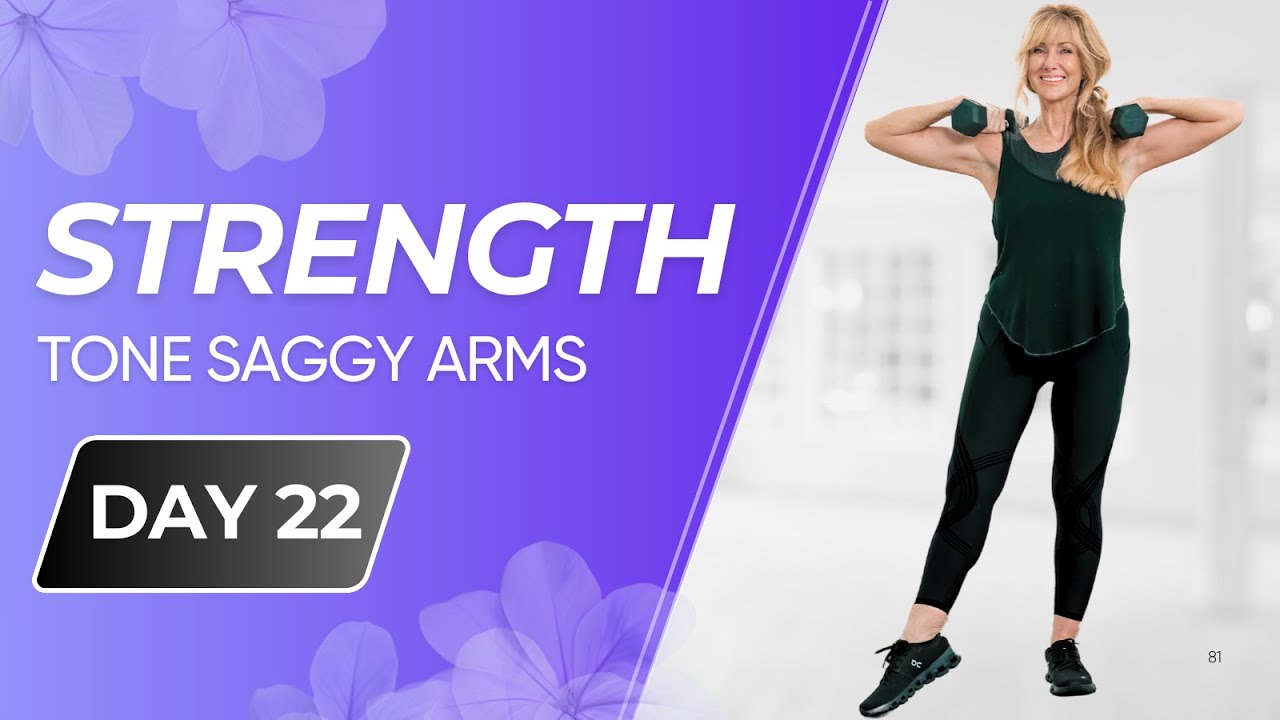 10 Min Upper Body Strength Workout to Tone Saggy Arms & Fix Posture! (Day 22) New Year Challenge