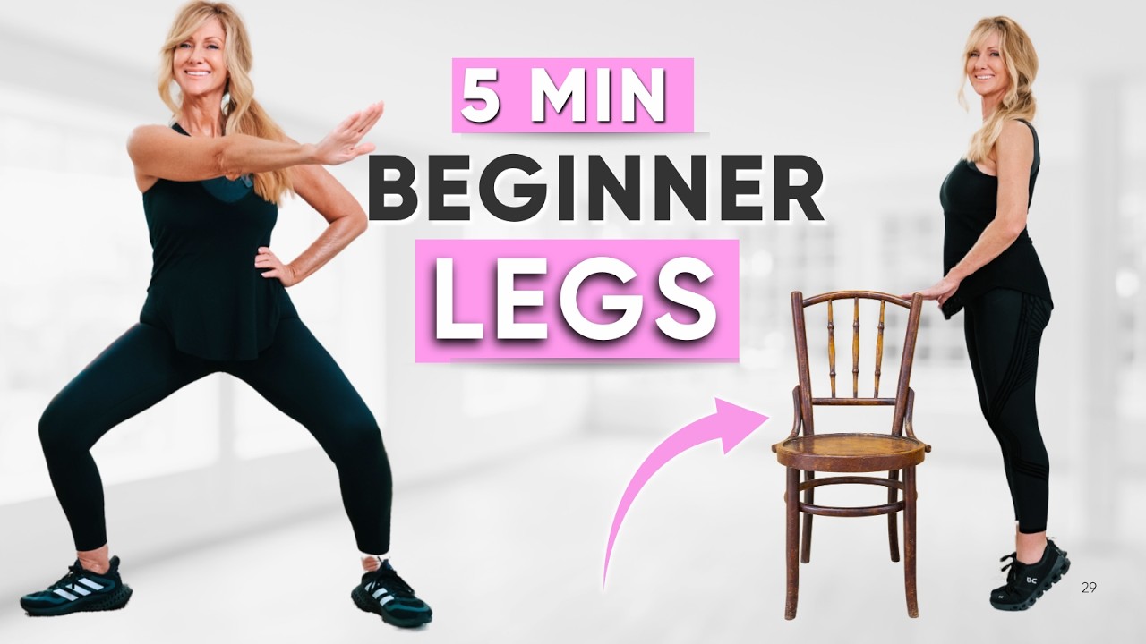 5 Minute BEGINNER LEGS Workout | Do This For 7 Days & See Results!