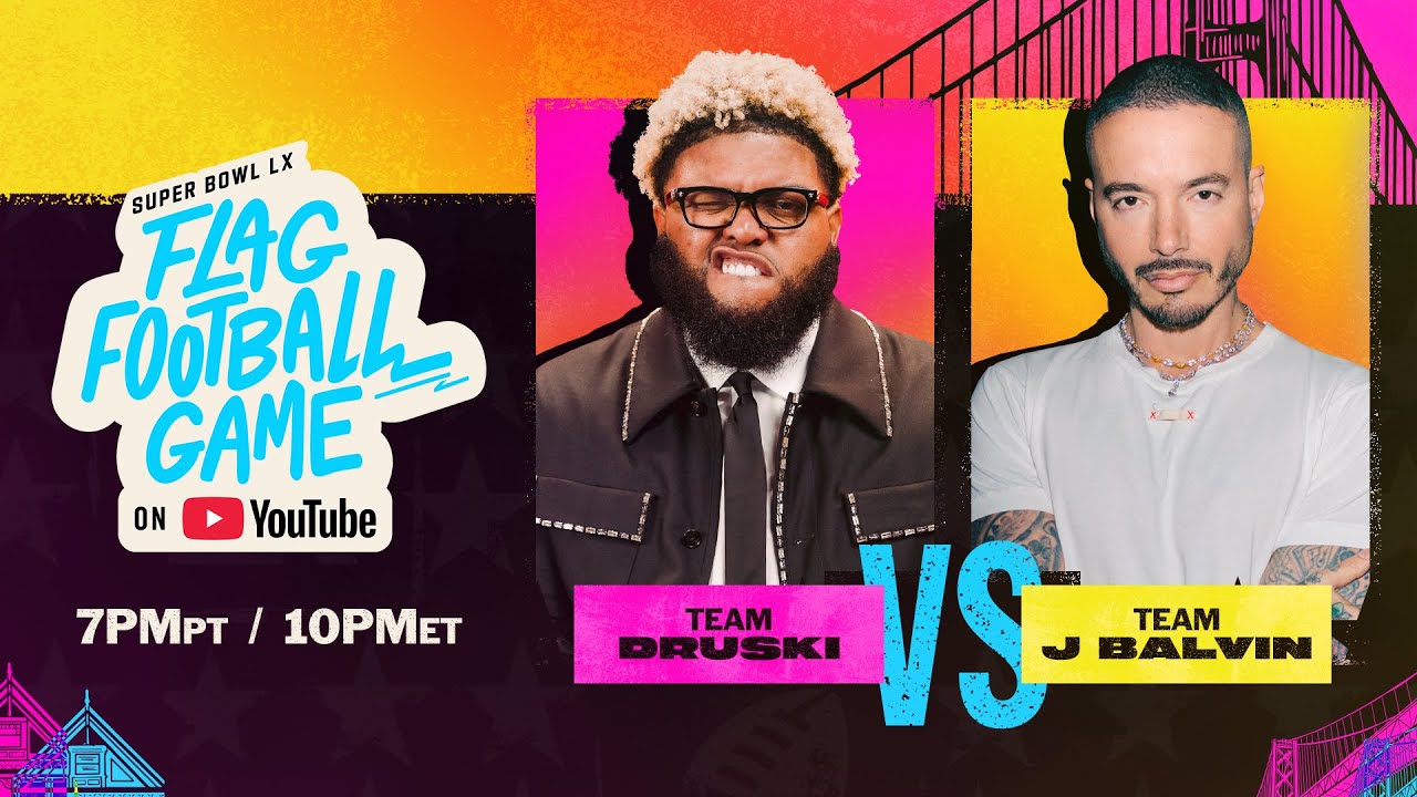 Adam W & Team Druski @ the YouTube SBLX Flag Football Game