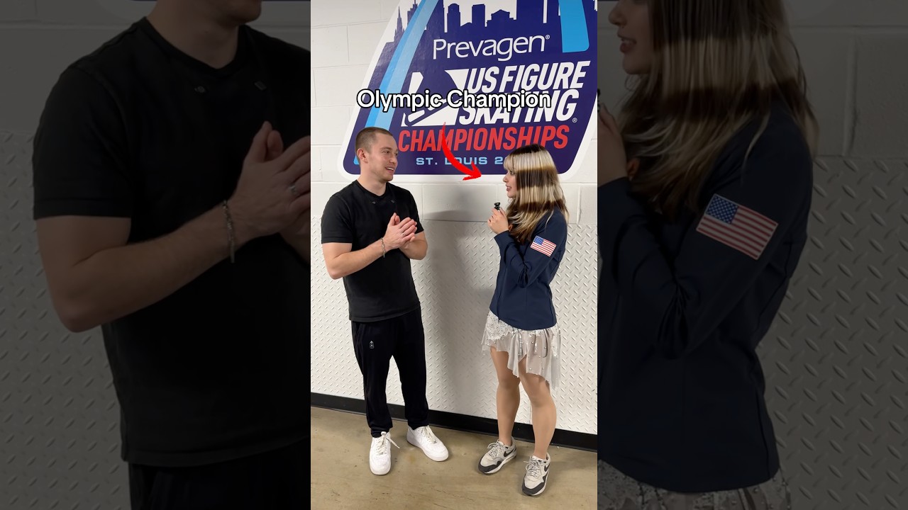 Alysa Liu Olympic champion gives me skating tips 😅 #sports #olympics #alysaliu #figureskating