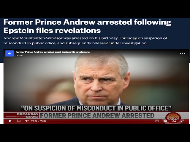 An Actual Arrest in Relation to the Epstein Files