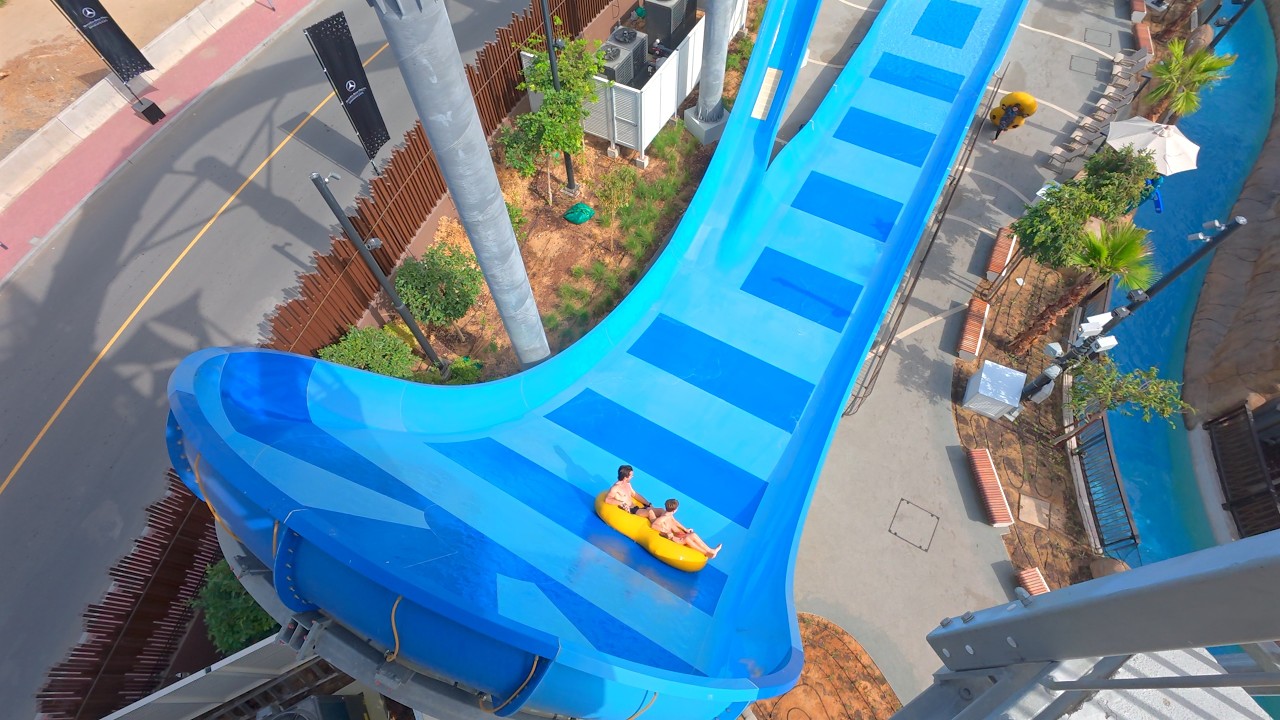 Aqua Twist Water Slide at Grand Hyatt Dubai Waterpark 🇦🇪