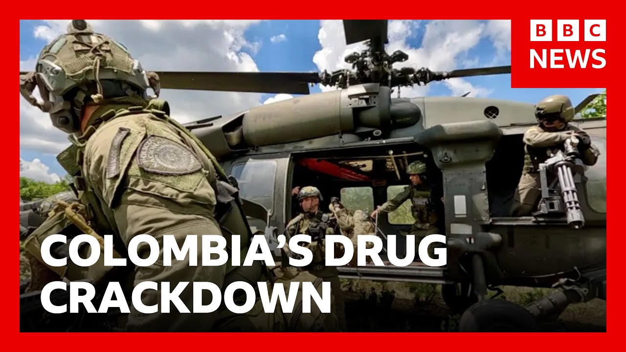BBC joins Colombia’s Jungle Commandos to witness their war on drugs | BBC News