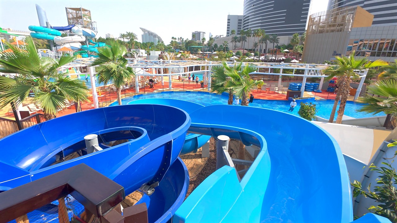 Body Water Slide at Grand Hyatt Dubai Waterpark 🇦🇪
