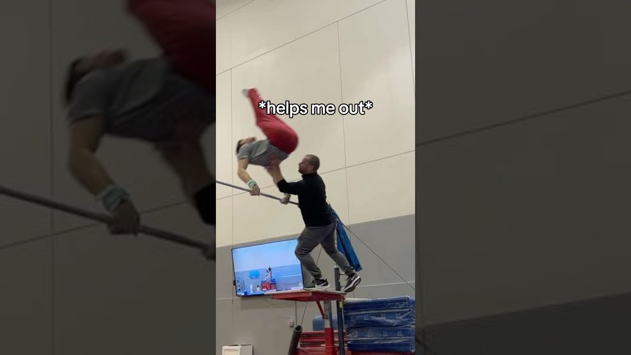 Coaching should be an Olympic Sport 😂#gymnastics #gymnast #olympics #sports #olympic #coach