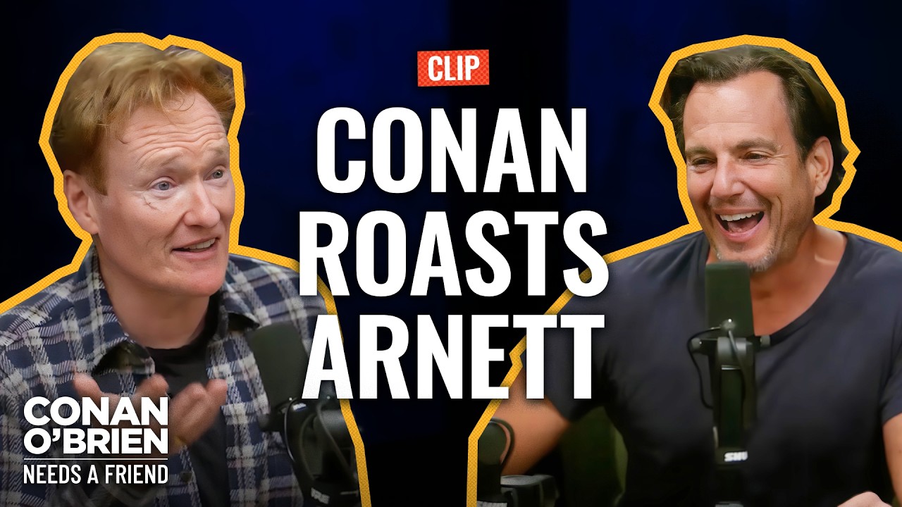 Conan Roasts Will Arnett For Reading A Long Quote | Conan O’Brien Needs A Friend