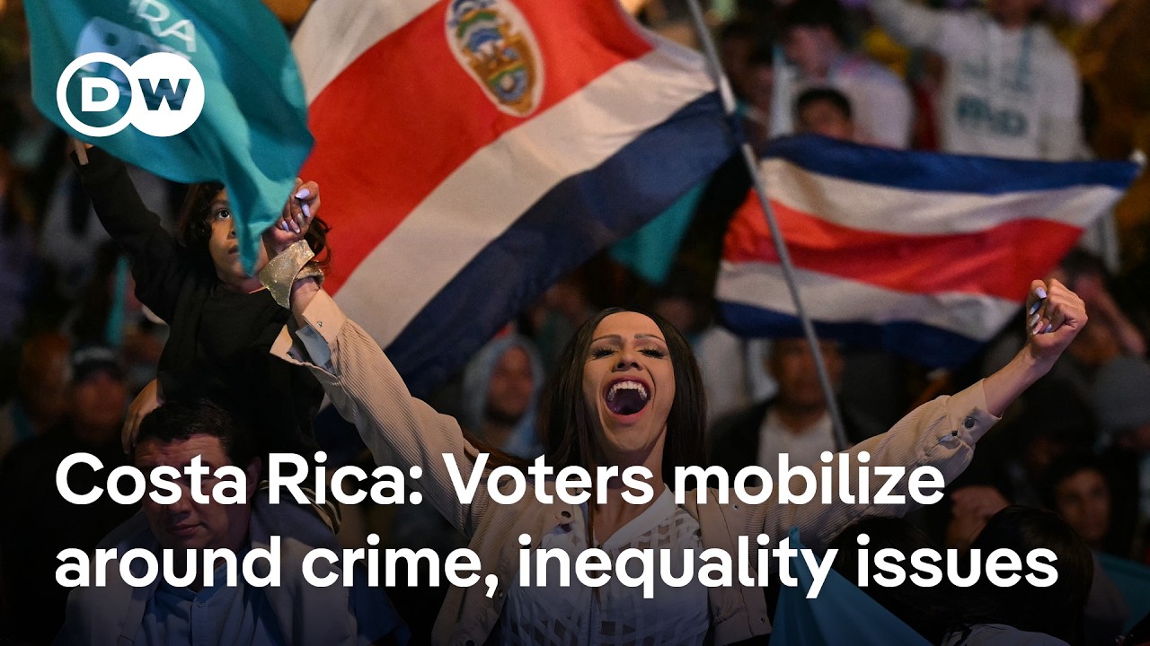 Costa Rican president galvanizes right-wing base to vote for successor Laura Fernandez | DW News