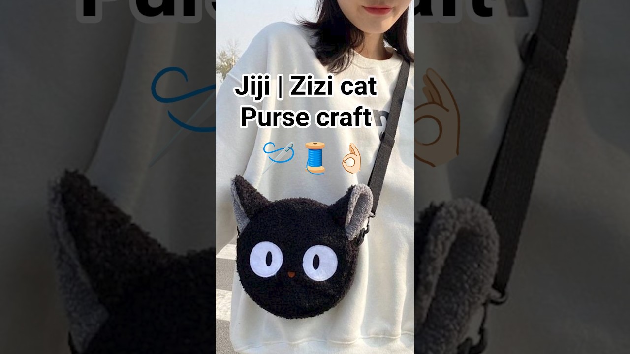 DIY Jiji Cat Bag: Easy Sewing 🐾 Easy Step-by-Step Tutorial  #diybag #jiji #sewingtutorial