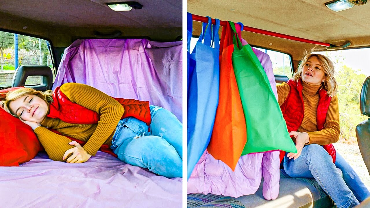 Don’t Start a Road Trip Without These Car Hacks! 🚗🔥