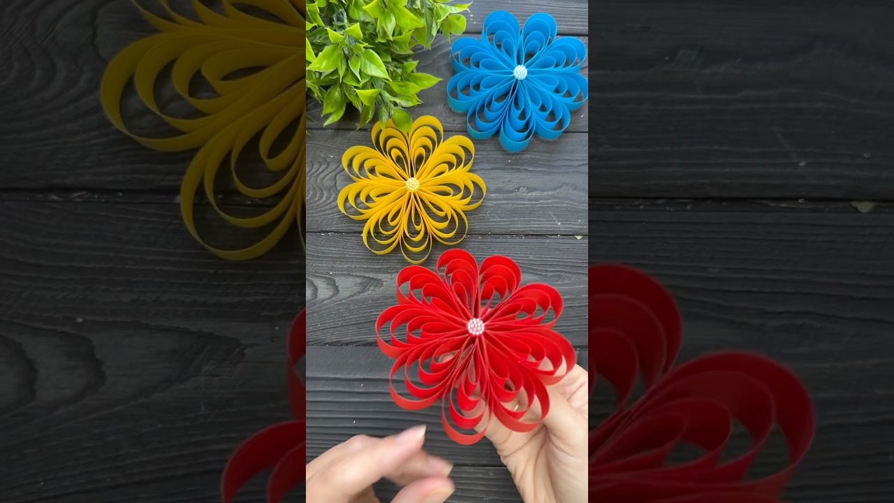 EASY Paper Craft DIY Wall handing Craft Ideas Home decor #fyp #foryou #fypシ