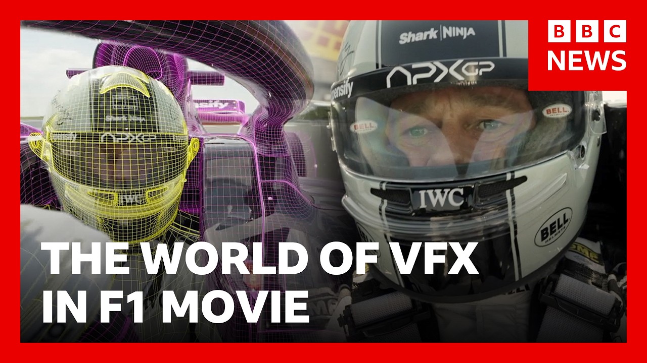F1 movie VFX supervisor reveals how film was made | BBC News