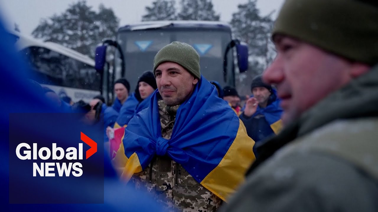 Families celebrate as Russia and Ukraine complete large-scale prisoner swap